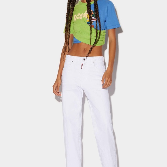 DSQUARED DYED SAN DIEGO JEANS * STRETCH COTTON DENIM JEANS - Picture 5 of 10